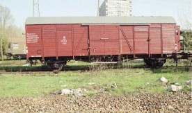Wagon Kdet – 117222 na ekspozycji w Warszawie, 05.2000.
Fot....